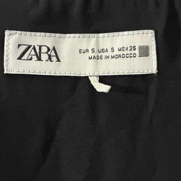 Zara Black With Gold Glitter Sheer Mini Dress With Velvet Vest In S - Picture 11 of 12